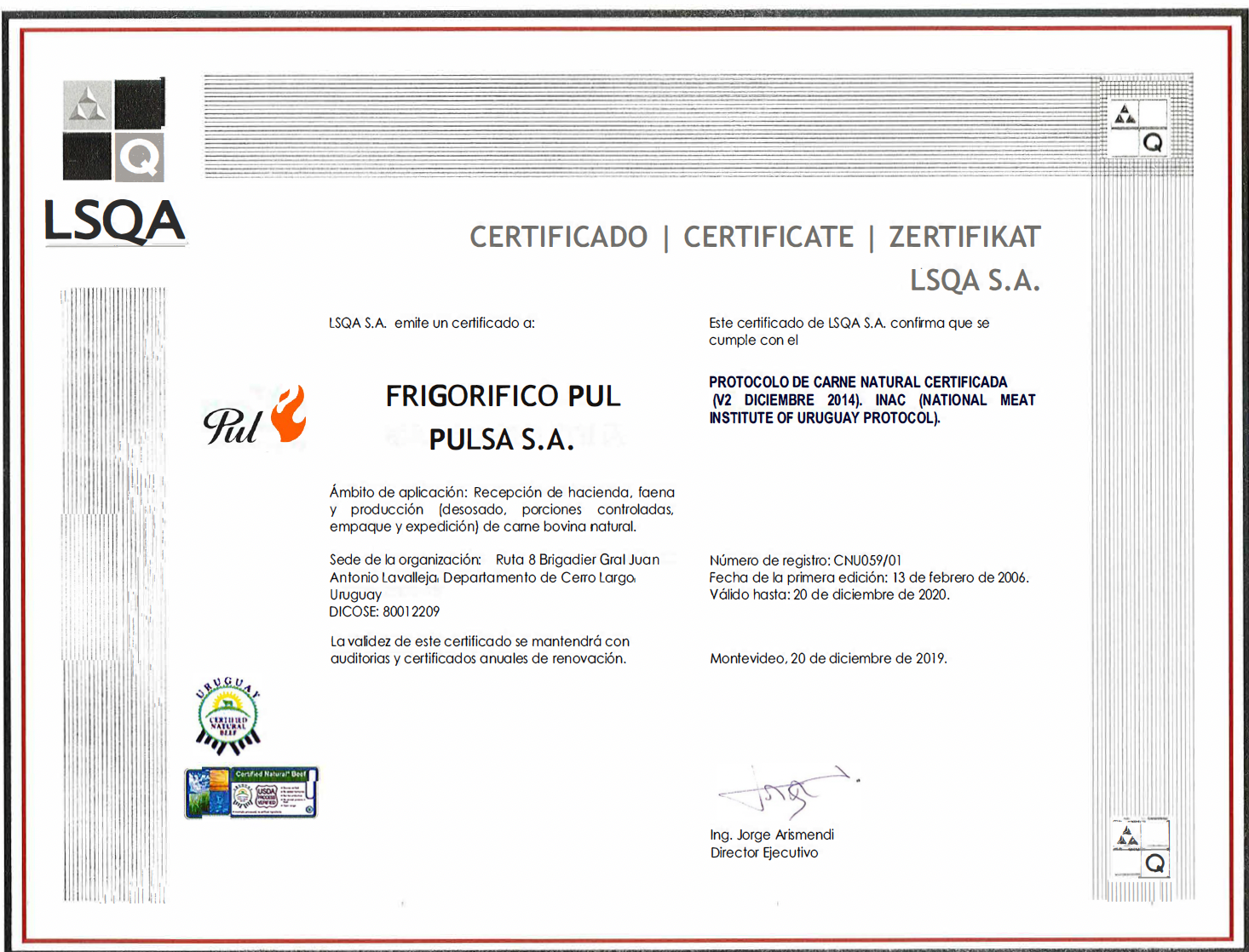 Frigorifico Pul ( Pulsa S.A. )