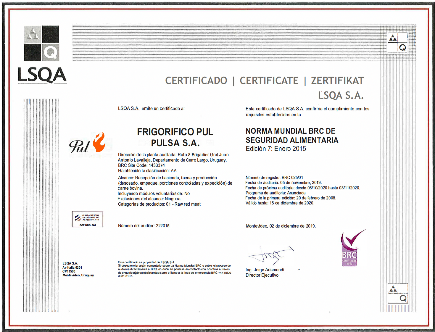 Frigorifico Pul ( Pulsa S.A. )